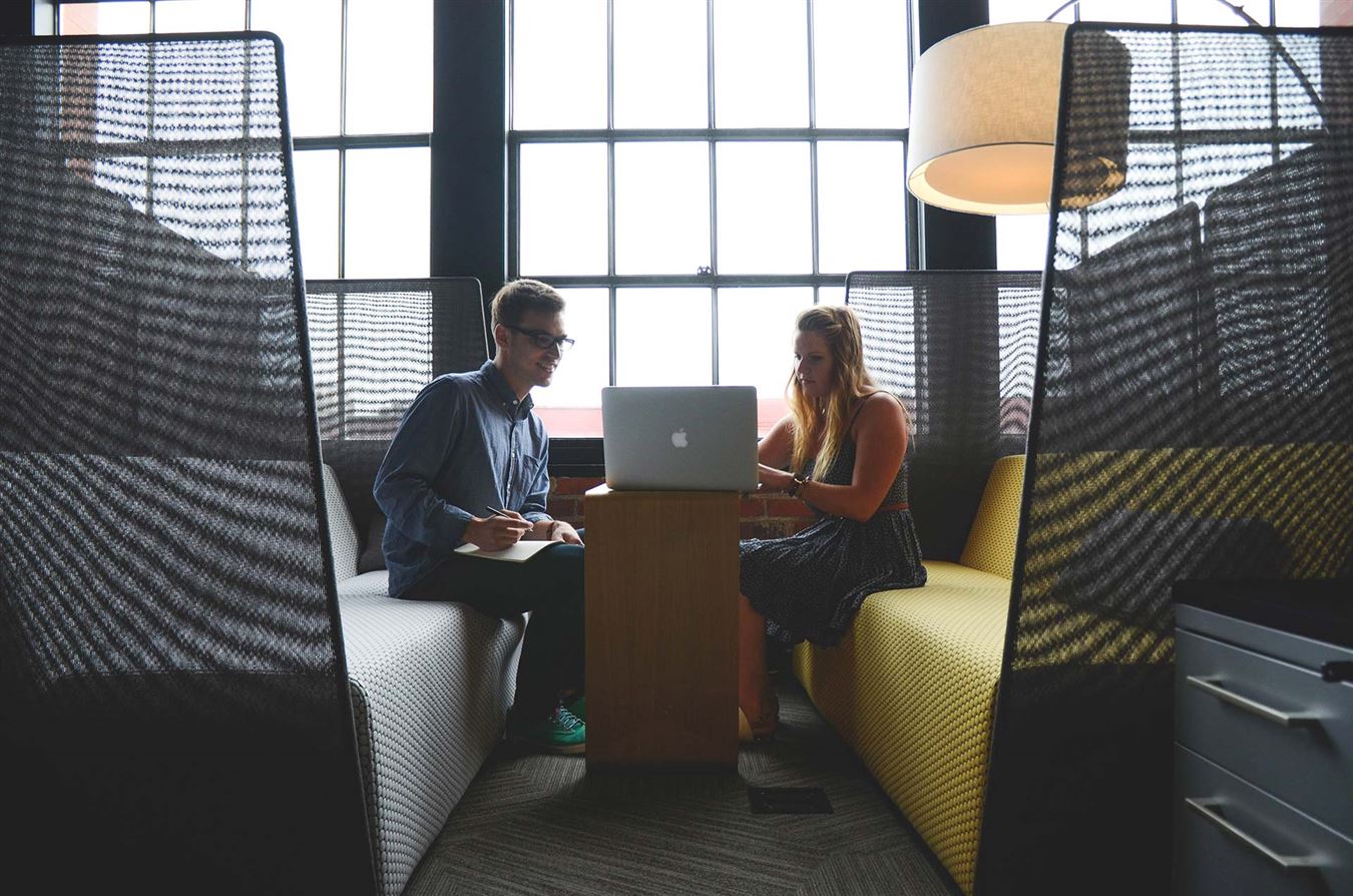Payroll consultants helping a London business